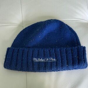 Mitchell & Ness Navy Knit Beanie
